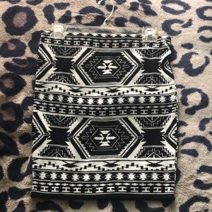 Fora Aztec print mini skirt